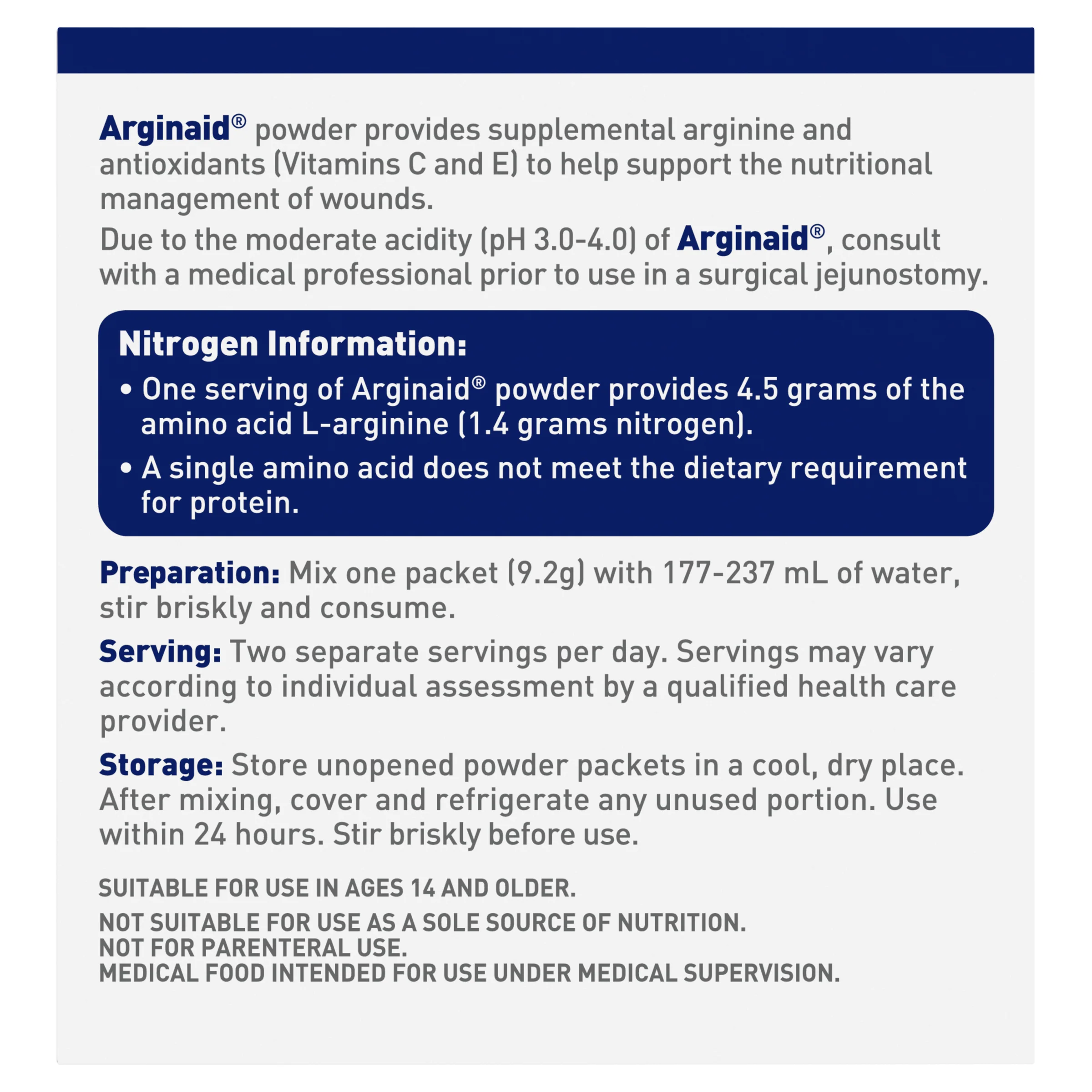 ARGINAID Sachet (Lemon) 9.2g - 14 Pack - Image 3