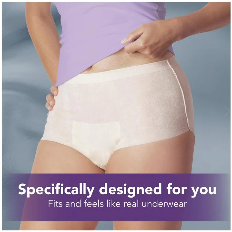 Depend Real Fit Night Defence Pants (Women) - Large - 8 Pack - Image 5