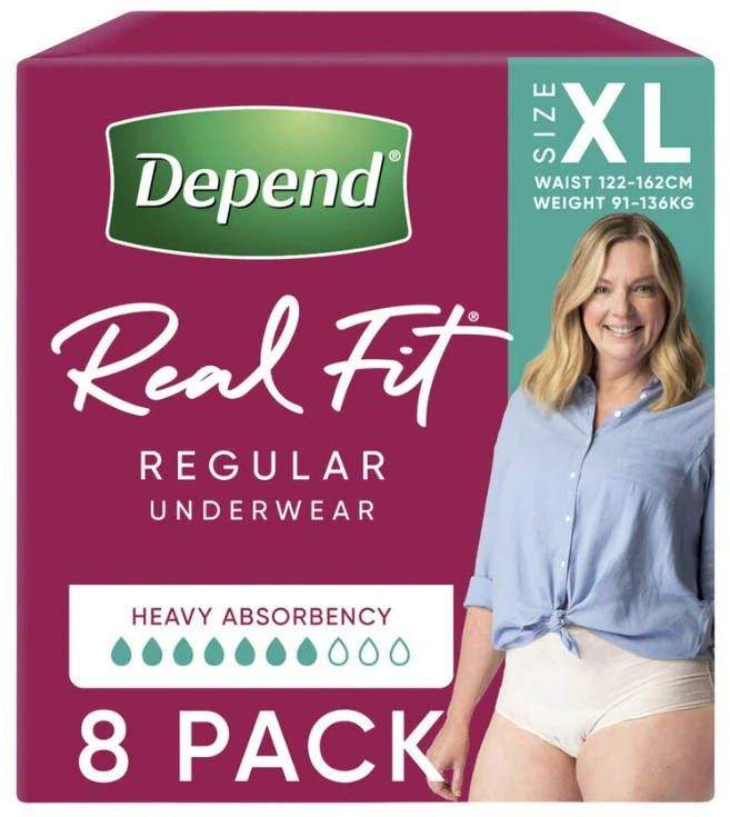 Depend Real Fit Regular (Women) - 8 Pack - Image 5