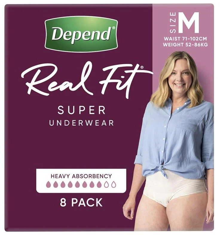 Depend Real Fit Super (Women) - 8 Pack