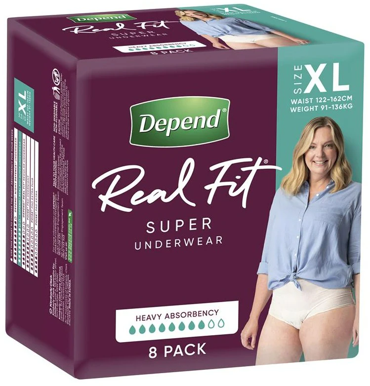 Depend Real Fit Super (Women) - 8 Pack - Image 13