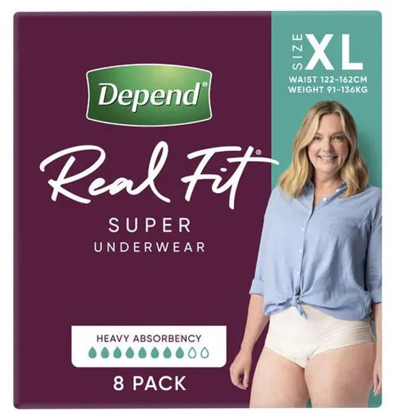 Depend Real Fit Super (Women) - 8 Pack - Image 5