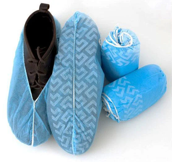 Disposable PP Non-Slip Shoe Covers (Blue) - 50 pairs - Image 2