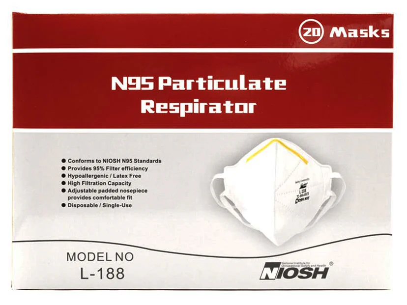 Harley N95 Respirator Mask Flat Fold 188 - Image 3