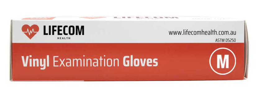 Lifecom Vinyl Examination Gloves (Clear) - Image 10
