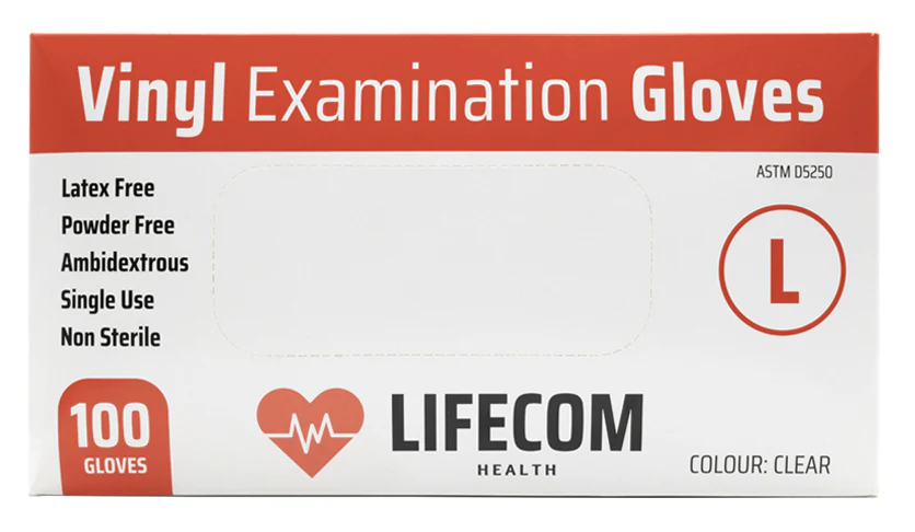 Lifecom Vinyl Examination Gloves (Clear) - Image 13
