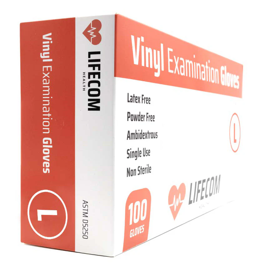 Lifecom Vinyl Examination Gloves (Clear) - Image 15