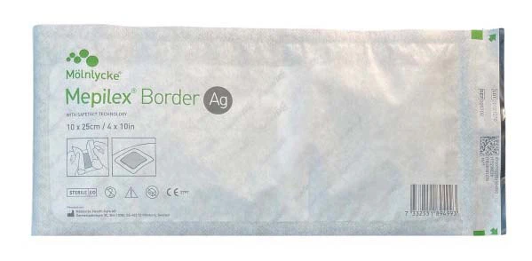 Mepilex Ag Bordered Antimicrobial Foam Dressing - Image 10