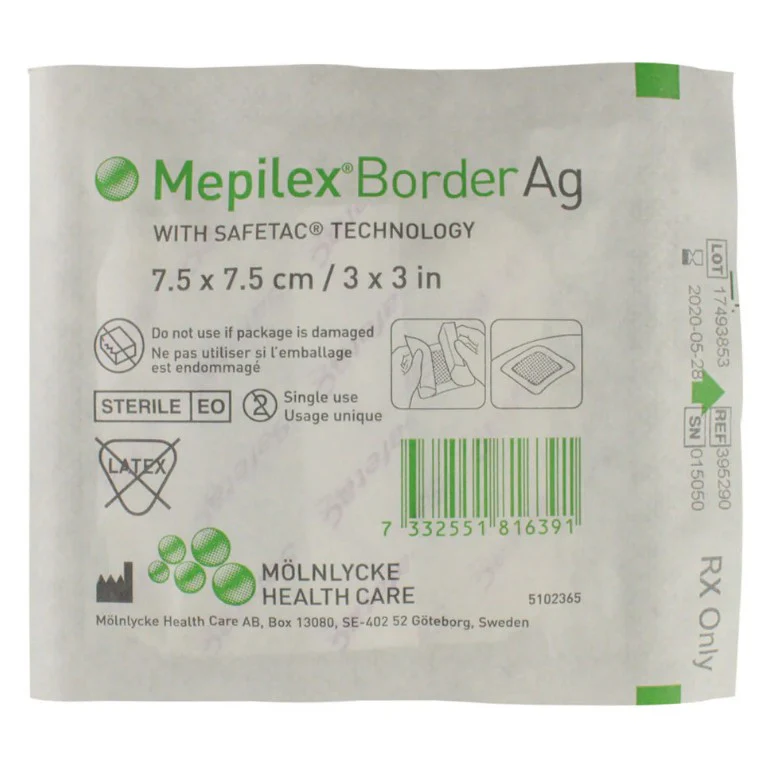 Mepilex Ag Bordered Antimicrobial Foam Dressing - Image 2