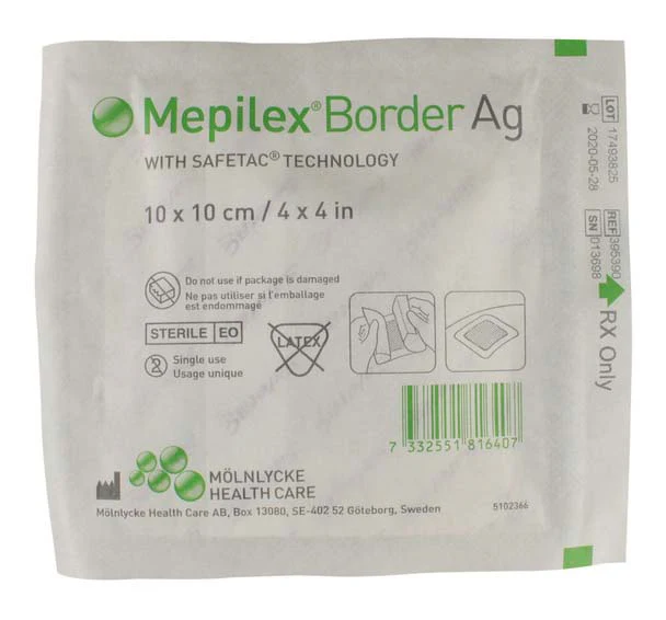 Mepilex Ag Bordered Antimicrobial Foam Dressing - Image 4