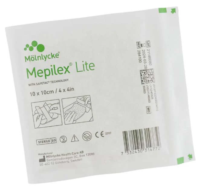 Mepilex Lite Non-Bordered Foam Dressing - Image 3