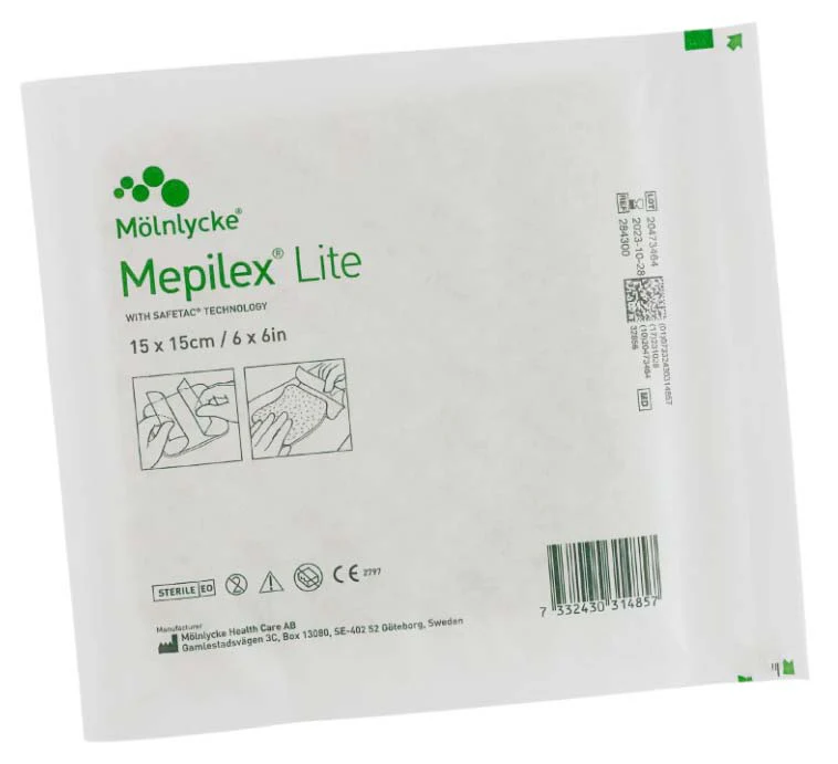 Mepilex Lite Non-Bordered Foam Dressing - Image 5
