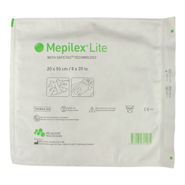 Mepilex Lite Non-Bordered Foam Dressing - Image 6