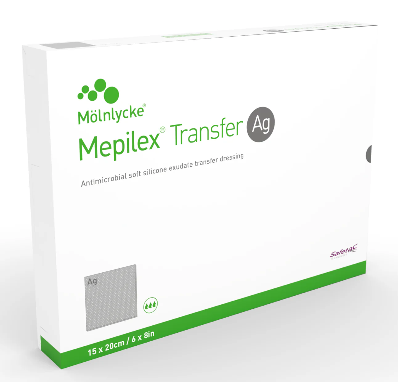 Mepilex Transfer Ag Antimicrobial Foam Dressing - Image 7