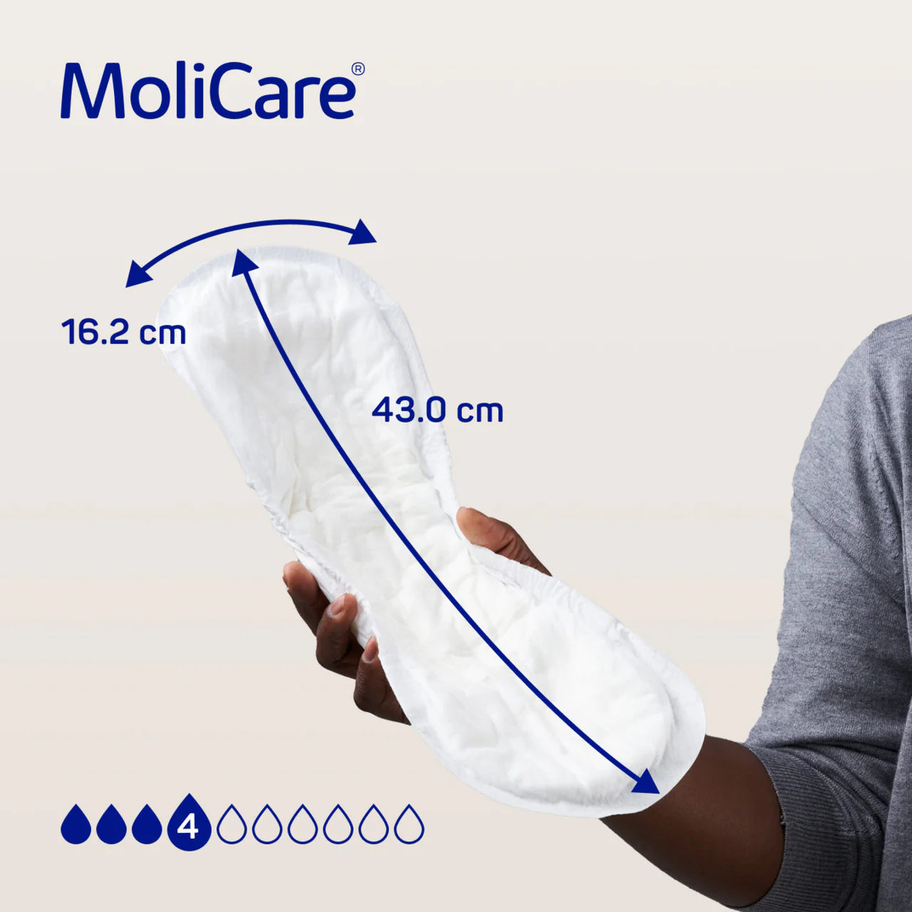 MoliCare Premium Lady Pad - 4 Drops - 14 Pack - Image 2