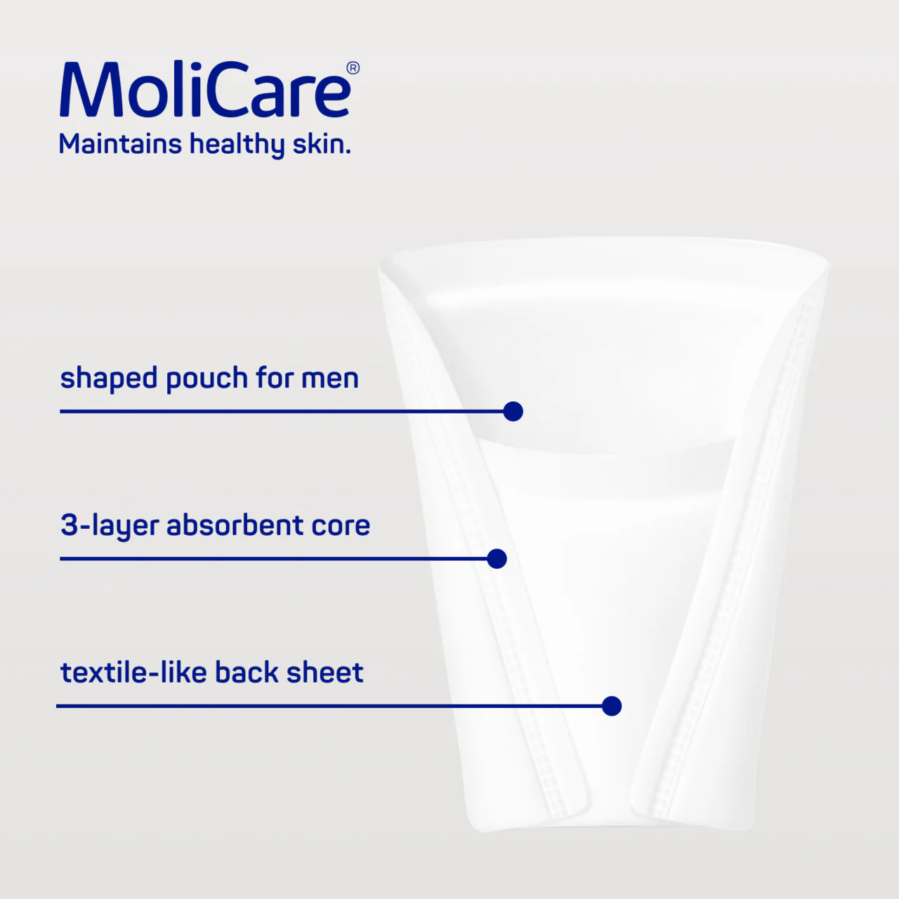 MoliCare Premium Men Pad - 2 Drops - 14 Pack - Image 2