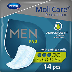 MoliCare Premium Men Pad - 3 Drops - 14 Pack - Image 3