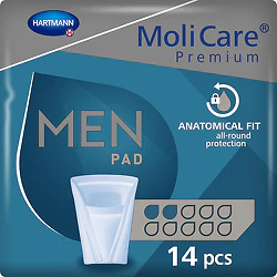 MoliCare Premium Men Pad - 2 Drops - 14 Pack - Image 3