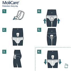 MoliCare Premium Men Pad - 5 Drops - 14 Pack - Image 4