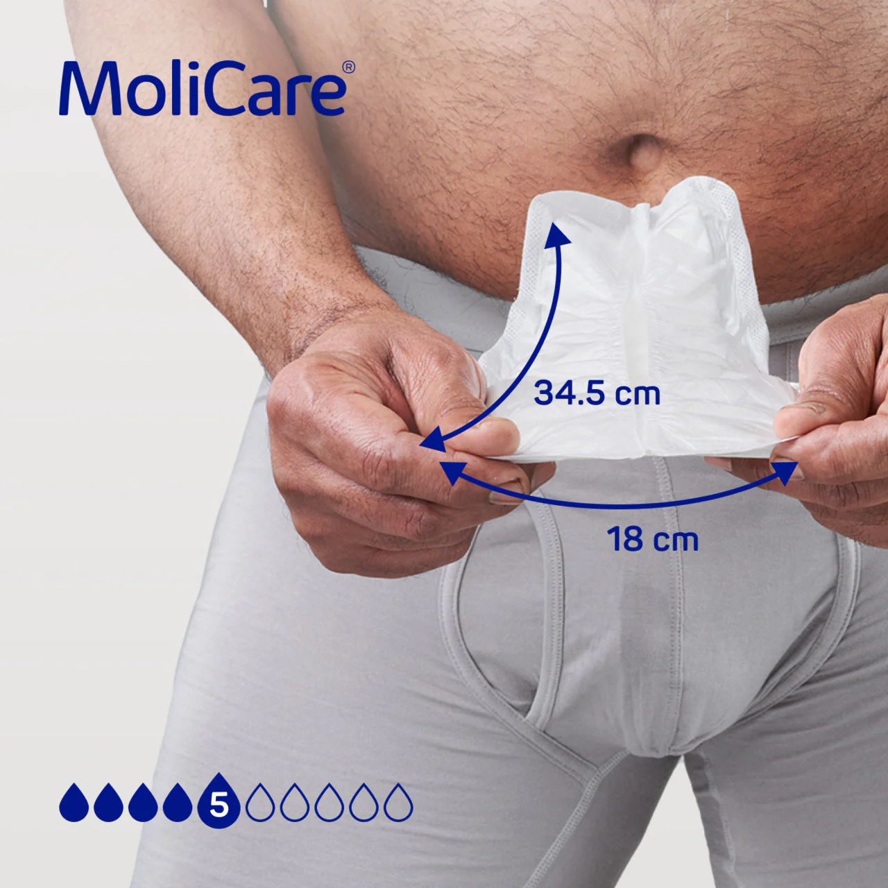 MoliCare Premium Men Pad - 5 Drops - 14 Pack - Image 5