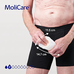 MoliCare Premium Men Pad - 2 Drops - 14 Pack - Image 5
