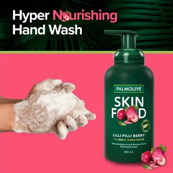 Palmolive Skin Food Foaming Hand Wash Lilli Pilli Berry - 400mL - Image 3