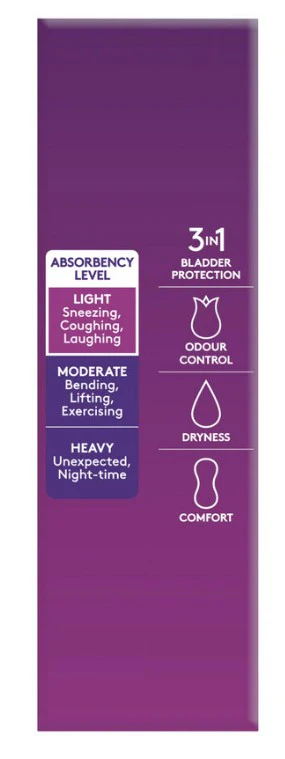 Poise Extra Long Liners - 22 Pack - Image 3
