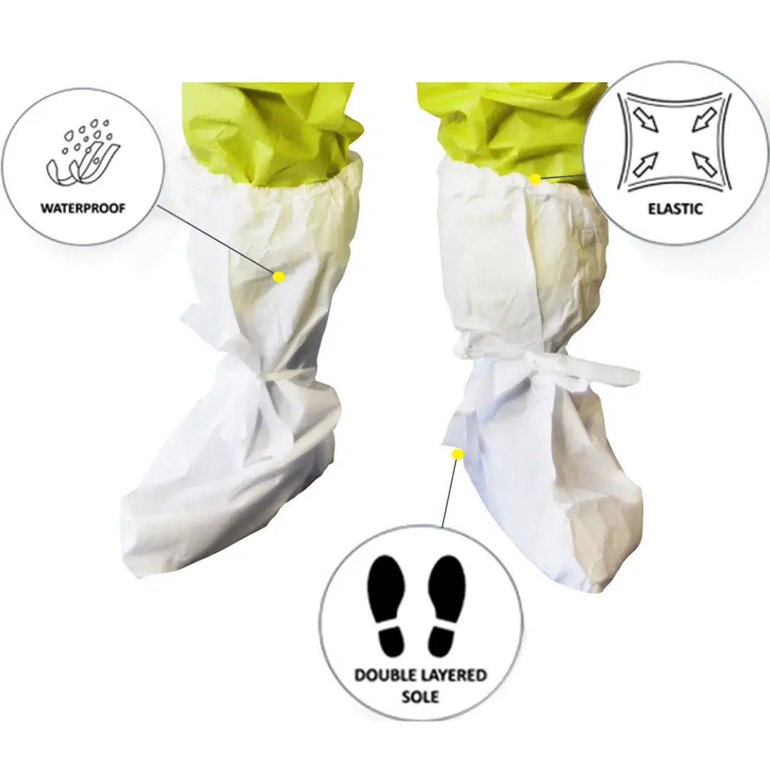 Proval Disposable CPE Boot Covers (White) - 25 pairs - Image 2