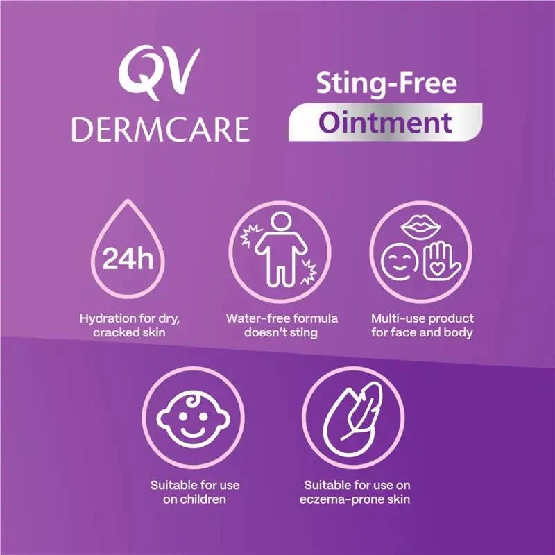 QV Dermcare Sting-Free Ointment - 100g Tube - Image 4