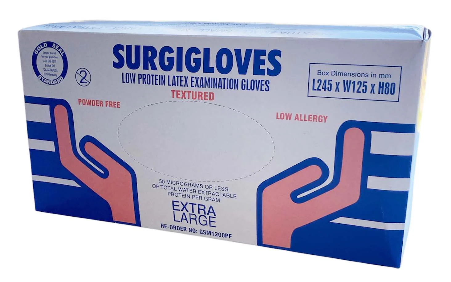 Surgigloves Latex Powder Free Examination Gloves - Image 4