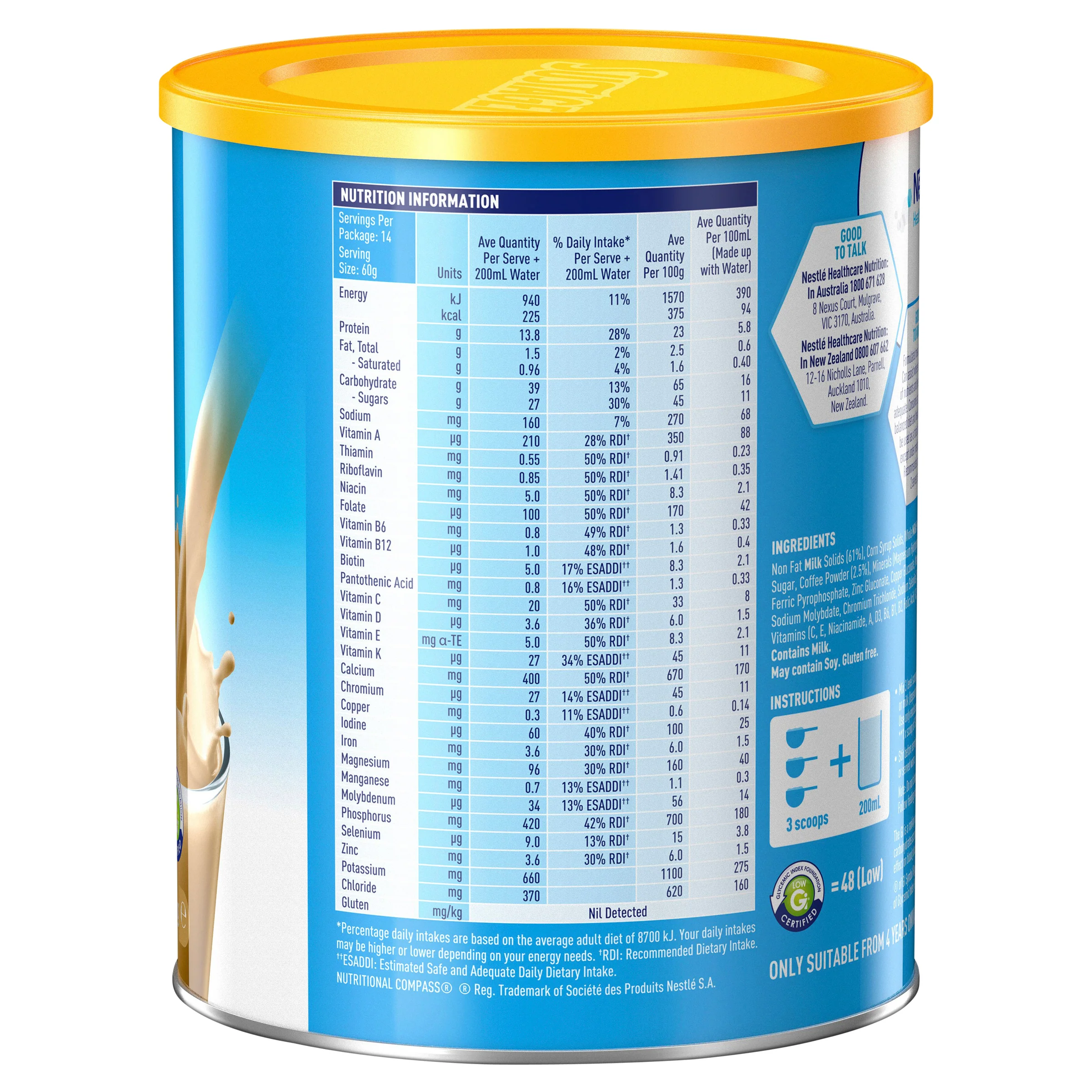 SUSTAGEN Hospital Formula (Coffee) 840g - Image 3