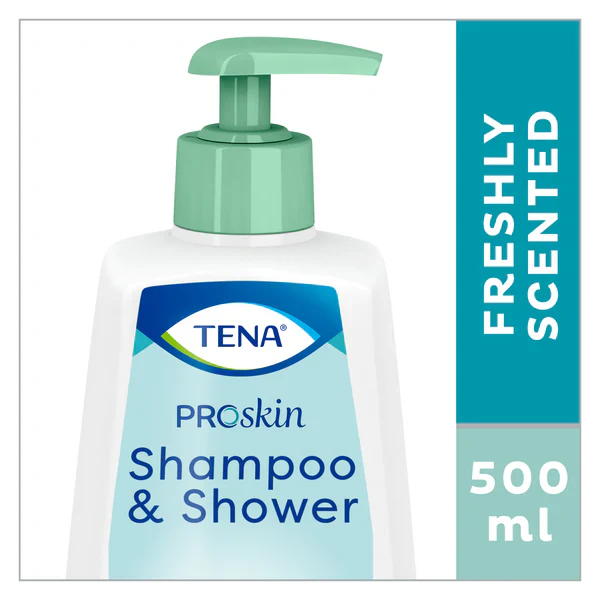 TENA PROskin Shampoo & Shower 500ml - Pump Bottle - Image 2